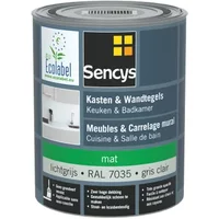 Sencys Lak Voor Wandtegels & Meubels, Keuken & Badkamer Ral7035 Mat 750ml
