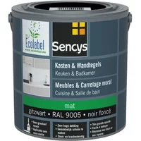 Sencys Lak Voor Wandtegels & Meubels, Keuken & Badkamer Ral9005 Mat 2,5l