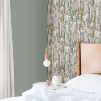 Vliesbehang Friends Coffee - Pastelroze - Pastelblauw - Mintgroen - Oudgoud - Beige - 10,05m X 53cm