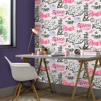 Vliesbehang Friends & Coffee 16612 - Grijs - Roze - Zwart - Paars - 10,05m X 53cm