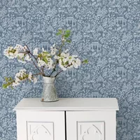 Vliesbehang Secret Garden G78508 - Blauw - Lichtblauw - 10,00m X 53cm