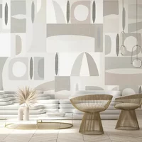 Fotobehang Smart Art Gallery 46973 - Grijs-beige - Lichtgrijs - Taupe - 2,70m X 212cm