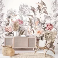 Fotobehang Smart Art Gallery 46923 - Wit - Roze - Grijs - Taupe - Oranje - 2,70 M X 53 Cm