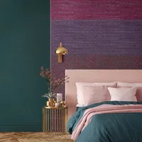 Fotobehang Smart Art Gallery 47347 - Paars - Donkerroze - Aubergine - 3,40 M X 212 Cm