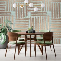 Fotobehang Smart Art Gallery 47352 - Mintgroen - Taupe - Oudgoud - 3,40 M X 212 Cm