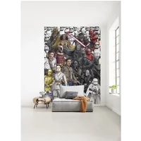 Komar Fotobehang Star Wars Retro Cartoon - Meerkleurig - 2,80m X 200cm