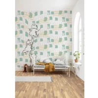 Komar Fotobehang Klimmende Katten - Meerkleurig - 2,80m X 250cm