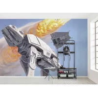 Komar Fotobehang Star Wars Hoth Battle At-at - Paars - 2,50m X 500cm