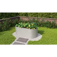 Vitavia Plantenbak Vita - Blank - Metaal - 162,1x82,1x63cm
