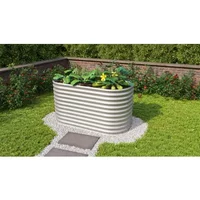 Vitavia Plantenbak Vita 858 - Zilver - Metaal - 162,1x82,1x85,8cm