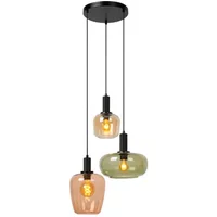 Lucide Hanglamp Ilona Zwart 3xe27