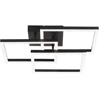 Brilliant Plafondlamp Ranni Zwart Kristaleffect 27w