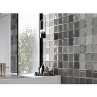 Wandtegel Zellige Coal - Antraciet - Keramiek - 12x12 Cm - 0,55 M²