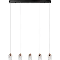 Lucide Hanglamp Berliane - Transparant - Warm Wit - 5x4w