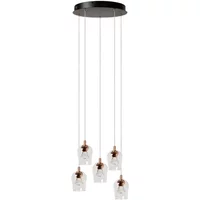 Lucide Hanglamp Berliane - Transparant - D34 Cm - Warm Wit - 5x4w