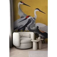Komar Fotobehang Yellow Cranes