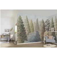 Komar Fotobehang Painted Woods - Meerkleurig - 2,50m X 400cm