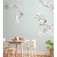 Komar Fotobehang Apple Blossom - Blauw - 2,50m X 300cm