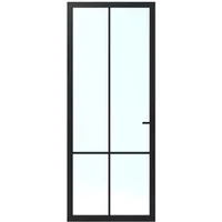 Cando Binnendeur Elegant Original Ac05 - Grafietzwart - Gelakt - Opdek - Links - 83x201,5cm