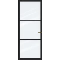 Cando Binnendeur Elegant Original Ac02 - Grafietzwart - Gelakt - Stomp - Links - 83x201,5cm