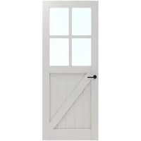 Cando Binnendeur Panel Barn 2c03 - Wit - Gegrond - Opdek - Mtw