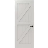 Cando Binnendeur Panel Barn 2a06 - Wit - Gegrond - Stomp - 68x201,5cm