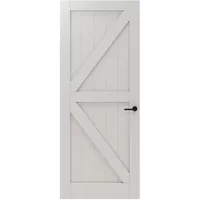 Cando Binnendeur Panel Barn 2a07 - Wit - Gegrond - Opdek - Rechts - 68x211,5cm
