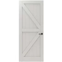 Cando Binnendeur Panel Barn 2a08 - Wit - Gegrond - Opdek - Rechts - 88x231,5cm