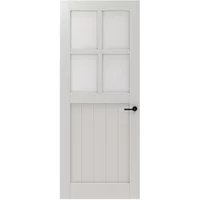 Cando Binnendeur Panel Barn 2c01 - Wit - Gegrond - Stomp - 83x211,5cm