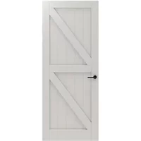 Cando Binnendeur Panel Barn 2a05 - Wit - Gegrond - Opdek - Links - 73x231,5cm