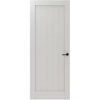 Cando Binnendeur Panel Barn 2a01 - Wit - Gegrond - Opdek - Rechts - 73x201,5cm