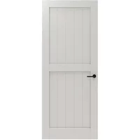 Cando Binnendeur Panel Barn 2a02 - Wit - Gegrond - Opdek - Rechts - 73x211,5cm
