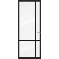 Cando Binnendeur Elegant Original 1c04 - Grafietzwart - Gegrond - Stomp - 88x201,5cm