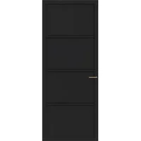 Cando Binnendeur Elegant Original 1a03 - Grafietzwart - Gegrond - Opdek - Rechts - 73x231,5cm