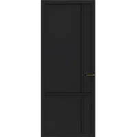 Cando Binnendeur Elegant Original 1a04 - Grafietzwart - Gegrond - Opdek - Links - 88x211,5cm