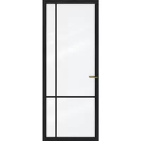 Cando Binnendeur Elegant Original 1c06 - Grafietzwart - Gegrond - Opdek - Rechts - 88x231,5cm
