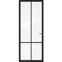 Cando Binnendeur Elegant Original 1c05 - Grafietzwart - Gegrond - Opdek - Rechts - 93x231,5cm