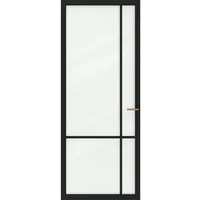 Cando Binnendeur Elegant Original 1d04 - Grafietzwart - Gegrond - Opdek - Rechts - 83x231,5cm