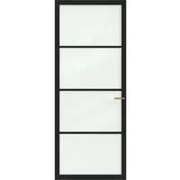 Cando Binnendeur Elegant Original 1d03 - Grafietzwart - Gegrond - Opdek - Rechts - 93x211,5cm