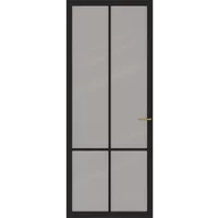 Cando Binnendeur Elegant Original 1e05 - Grafietzwart - Gegrond - Stomp - 73x231,5cm
