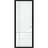 Cando Binnendeur Elegant Original 1d06 - Grafietzwart - Gegrond - Stomp - 78x231,5cm