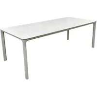 Central Park Alessio Eettafel - Sinterstone Wit - 100 X 220 X 75cm