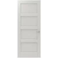 Cando Binnendeur Panel Classic 2a04 - Wit - Gegrond - Opdek - Links - 73x211,5cm