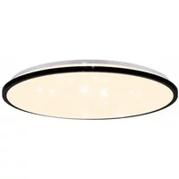Brilliant Plafondlamp Taya - Zwart - Cct - D49cm - Ip44 - 12w