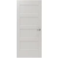 Cando Binnendeur Board Panel 2a02 - Wit - Gegrond - Opdek - Links - 88x211,5cm