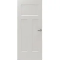 Cando Binnendeur Board Panel 2a04 - Wit - Gegrond - Opdek - Rechts - 78x211,5cm