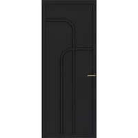 Cando Binnendeur Elegant Flow 1a05 - Zwart - Gegrond - Stomp - 93x231,5cm