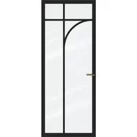 Cando Binnendeur Elegant Flow 1c01 - Zwart - Gegrond - Stomp - 88x211,5cm