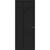 Cando Binnendeur Elegant Flow 1a01 - Zwart - Gegrond - Stomp - 83x211,5cm