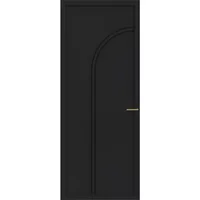 Cando Binnendeur Elegant Flow 1a02 - Zwart - Gegrond - Stomp - 83x211,5cm